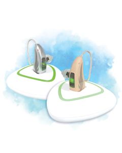 RIE400 Receiver-in-Ear Canal Rechargeable Hearing Aids - Beige - Pair of RIE/RIC Hearing Aids