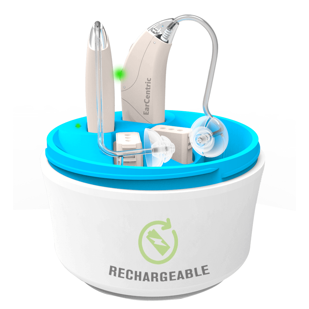Rechargeable Hearing Aids Charging Docking Station 